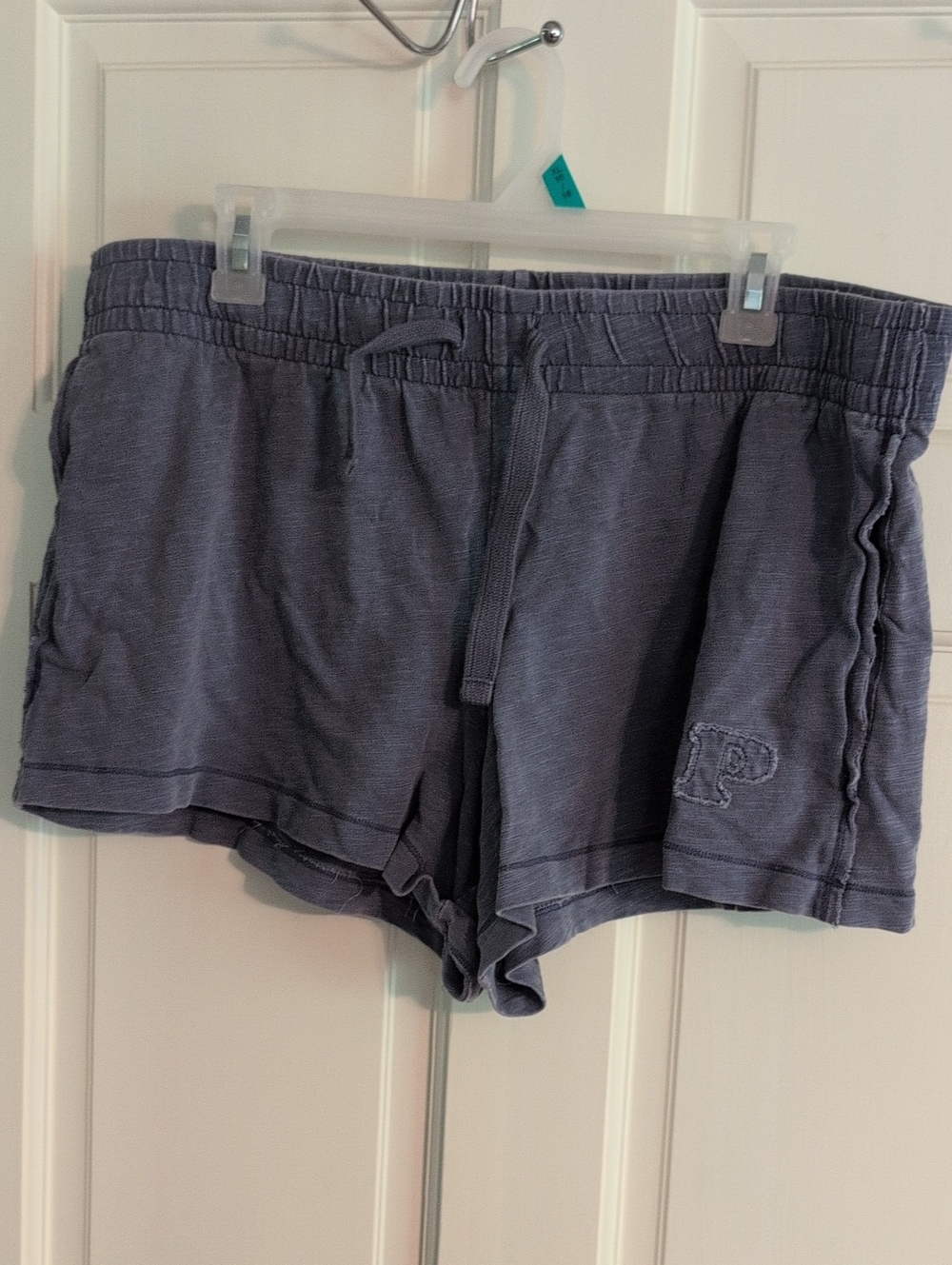 PINK Victoria's Secret Washed Blue Gray Lightweight Lounge Shorts Size Xl